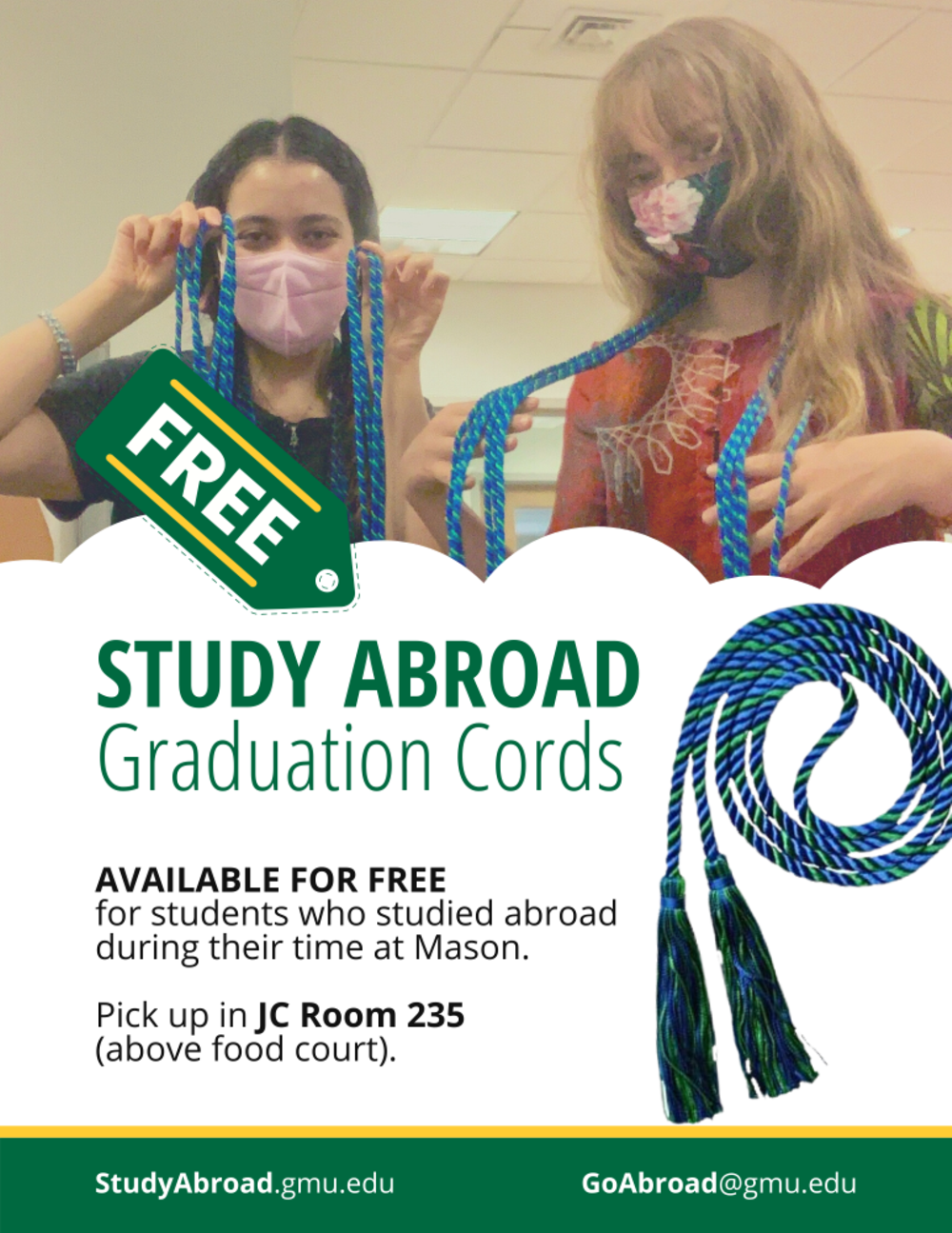 Study Abroad Graduation Cords